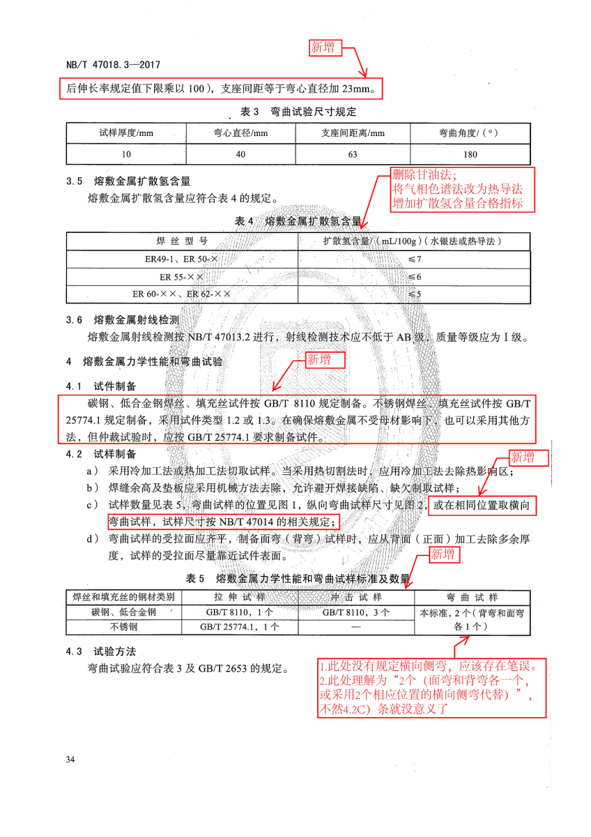 NB/T 47018-2017《承壓設備用焊接材料訂貨技術條件》第34頁